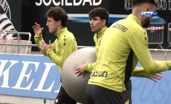 Sesión de recuperación con la única baja de Jon Pacheco