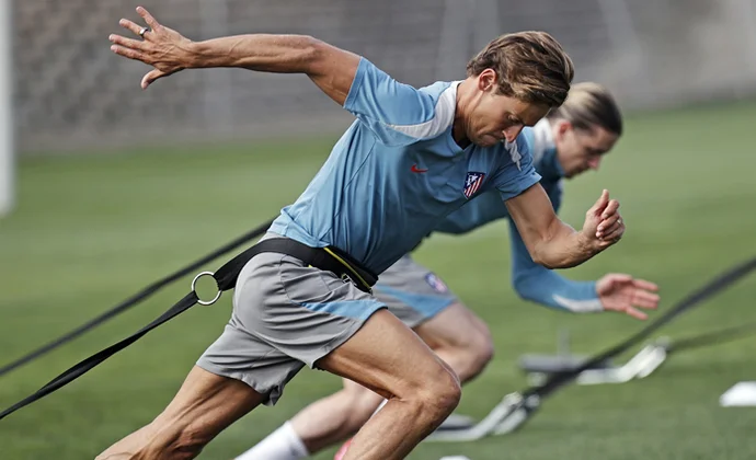 Simeone parece tener ya el once claro y Koke es la única baja en la sesión