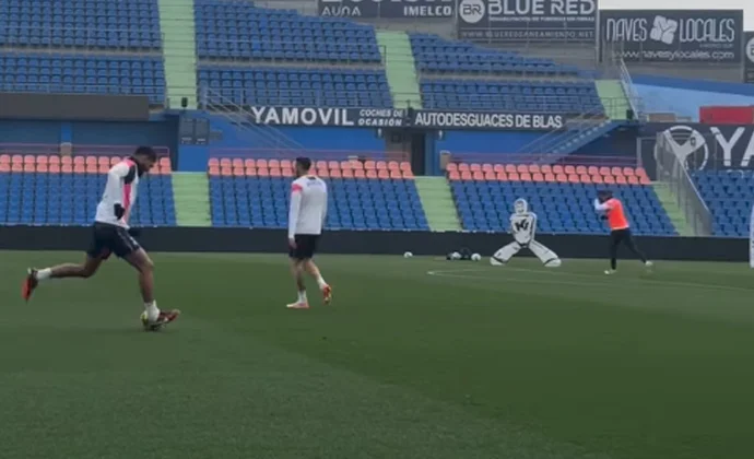 Sin rastro de Luis Milla en las imágenes ofrecidas por el club de la sesión de hoy