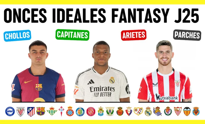 Onces ideales, posibles chollos y mejores capitanes y arietes para la J25, por Scouting Biwenger