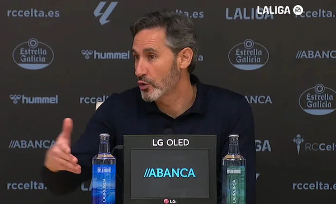 Vicente Moreno, sobre la derrota, el penalti, los cambios de sistema y Aspas