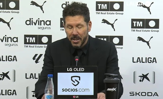 Simeone, sobre Giménez, Correa, Sorloth, Julián, Llorente y el triunfo contra el Valencia