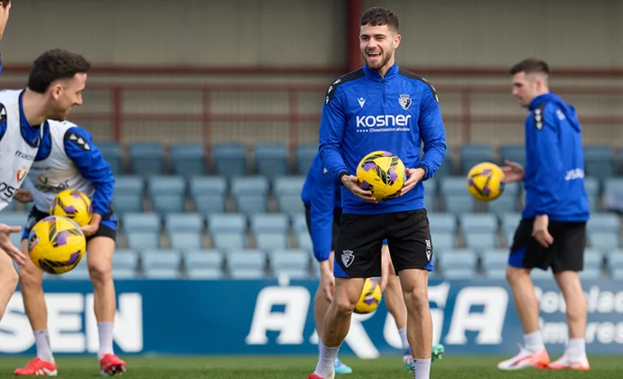 Aimar Oroz se pierde la sesión en la vuelta al trabajo