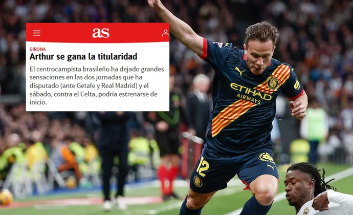 Diario As apuesta por la titularidad de Arthur contra el Celta