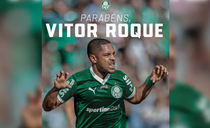 Vitor Roque es oficialmente nuevo jugador del Palmeiras