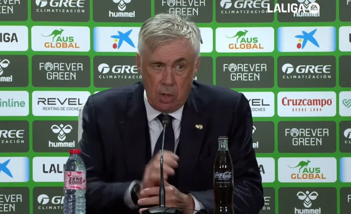 Ancelotti queda preocupado por la derrota y explica el cambio de Mbappé