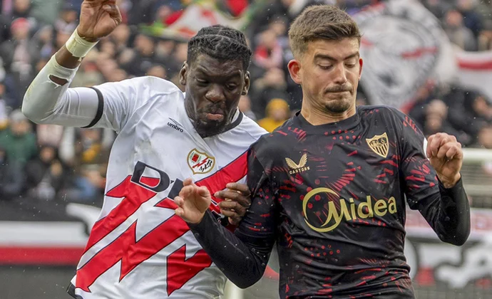 Jornada 26: Rayo 1-1 Sevilla. Estadísticas y puntos fantasy