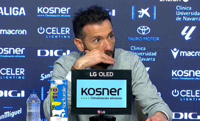 Corberán analiza el empate y habla de Sadiq, Rioja, Mamardashvili y Gayà