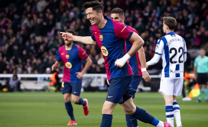Jornada 26: Barcelona 4-0 Real Sociedad. Estadísticas y puntos fantasy