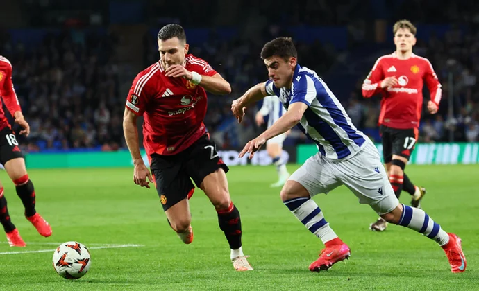 Europa League: Real Sociedad 1-1 Manchester United. Estadísticas y puntos fantasy