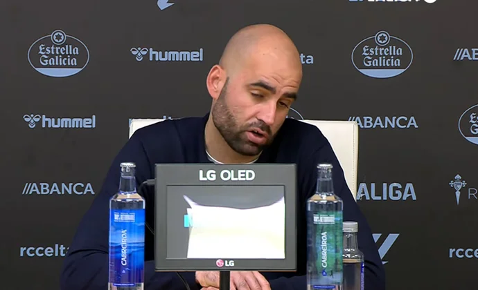 Giráldez analiza el triunfo y habla de Carreira, Alfon, Damián y Aspas