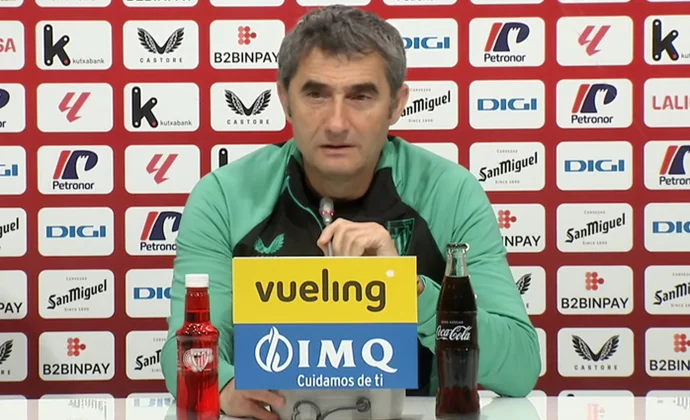 Valverde habla de Prados, Vivian, Sancet, Nico Williams, Sannadi, Guruzeta, Núñez y el Mallorca