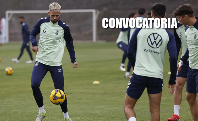 Diego Martínez cita a 22 futbolistas para viajar a Sevilla 