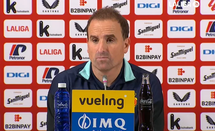 Arrasate valora el empate y habla de Samu Costa y las molestias de Muriqi