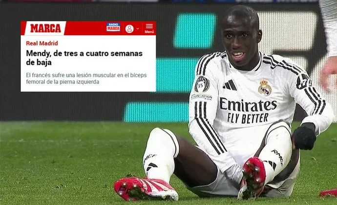 Marca dice que la rotura de Mendy es para 3-4 semanas