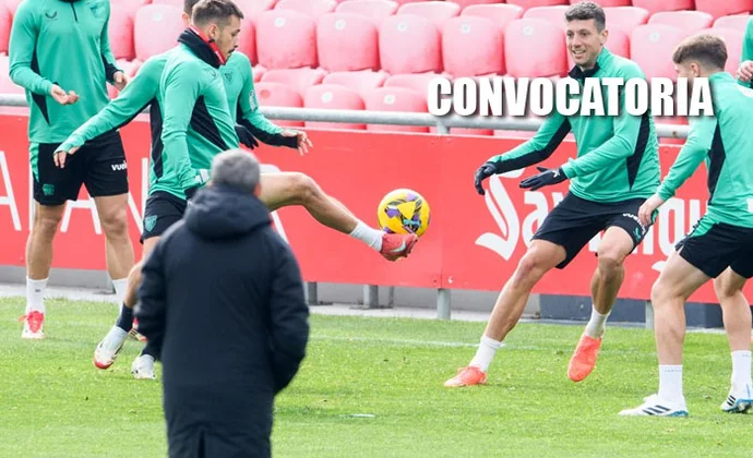 Lista para viajar a Sevilla sin los lesionados Vivian, Paredes y Sancet