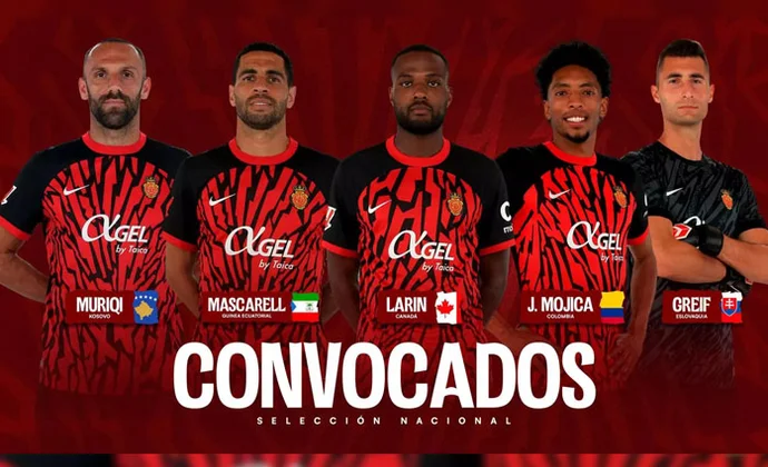 Cinco futbolistas del Mallorca se marchan con sus selecciones