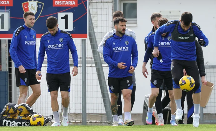 Osasuna retoma los entrenamientos sin Bryan Zaragoza ni los dos internacionales