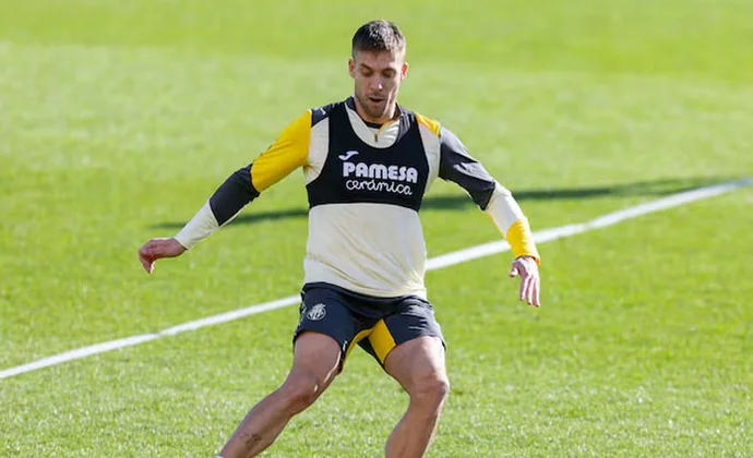 Gerard, Kiko Femenia, Yeremi, Baena y Ayoze, con el grupo este martes