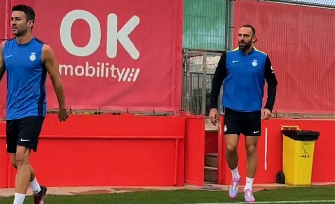 Greif, Navarro y Abdón, bajas en un entrenamiento con la vuelta de Muriqi