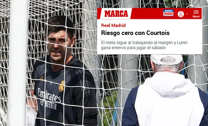 Marca ya ve dudosa la titularidad de Courtois