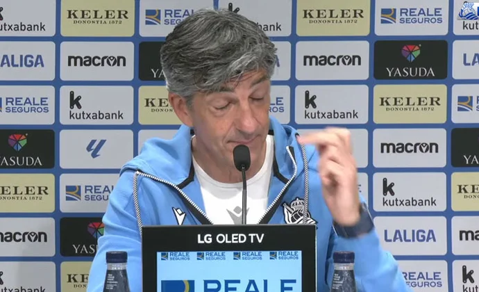 Imanol habla de Aguerd, Oyarzabal, Oskarsson, Becker, Sucic, Pacheco, Mariezkurrena, Sergio Gómez, Marín, Olasagasti, las rotaciones y el Valladolid