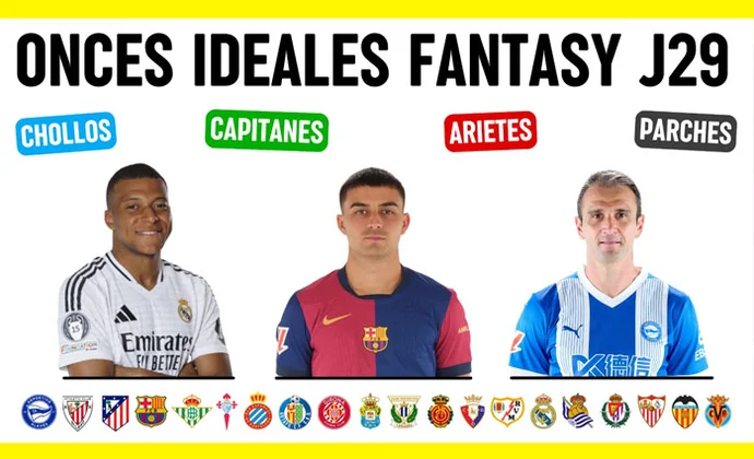 Once ideal, once de posibles chollos y mejores capitanes y arietes para la J29, por Scouting Biwenger