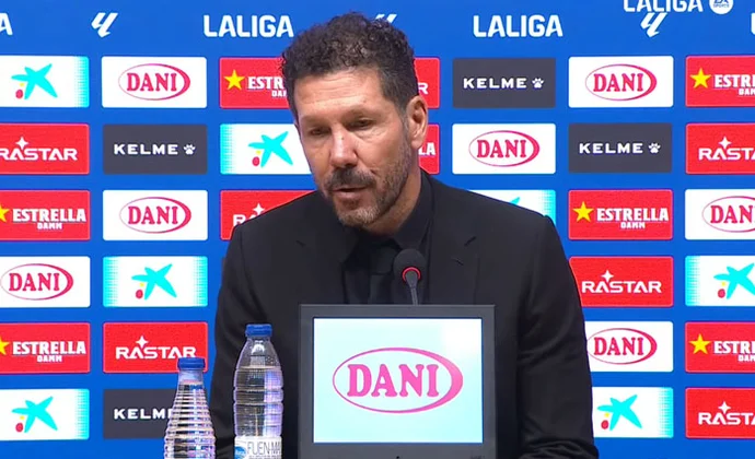 Simeone analiza el empate, no descarta todavía luchar por LaLiga y hace balance de las últimas semanas