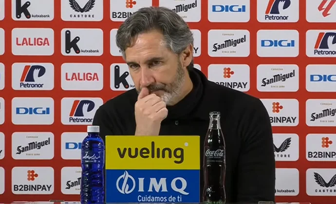 Vicente Moreno da por bueno el punto y evita hablar de su futuro