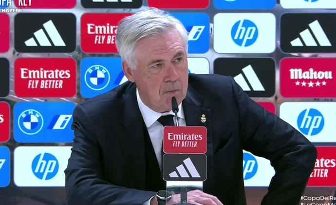 Ancelotti celebra el pase de ronda y habla de Vinicius, Rodrygo, Bellingham, Endrick y la fagilidad defensiva