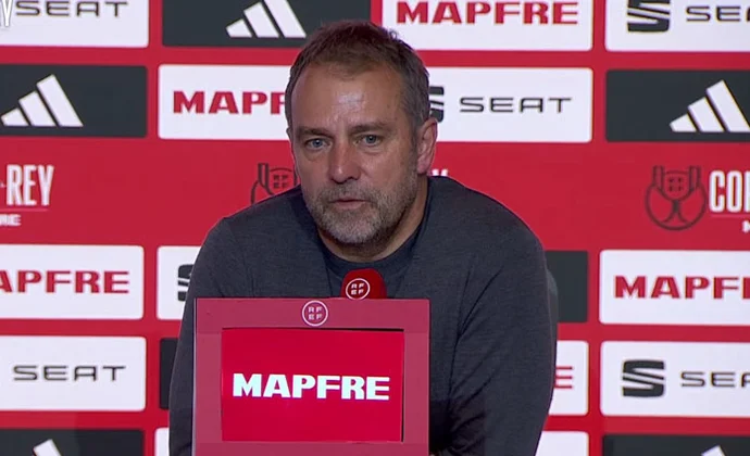 Flick celebra el pase a la final y habla de Eric García, Pedri, De Jong, Ferran y Lewandowski