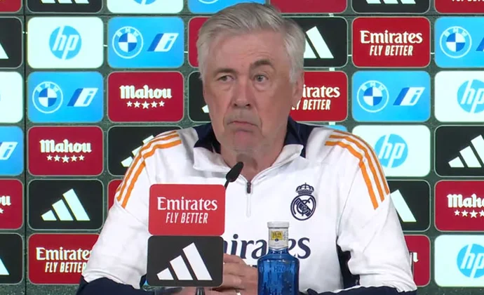 Ancelotti habla de Courtois, Lunin, Fran González, Rudiger, Bellingham, Endrick, Güler y el partido de mañana