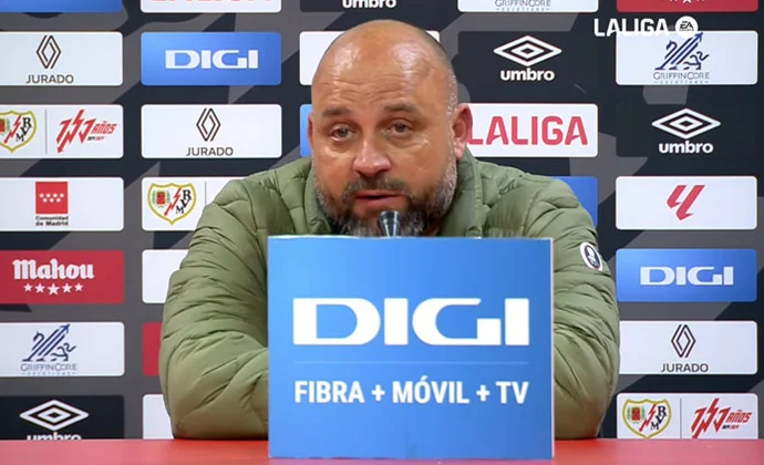 Manolo celebra el triunfo, habla del gol de Pere Milla y la entrada de Calero