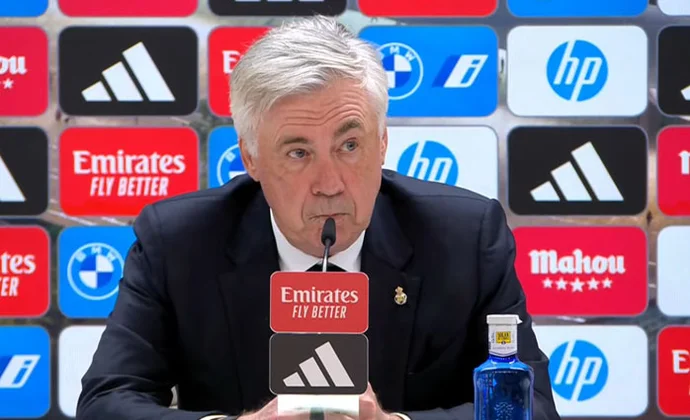 Ancelotti cree que el equipo perdió por pequeños detalles y habló de Vinicius, Courtois, Lunin y el lanzador de penaltis