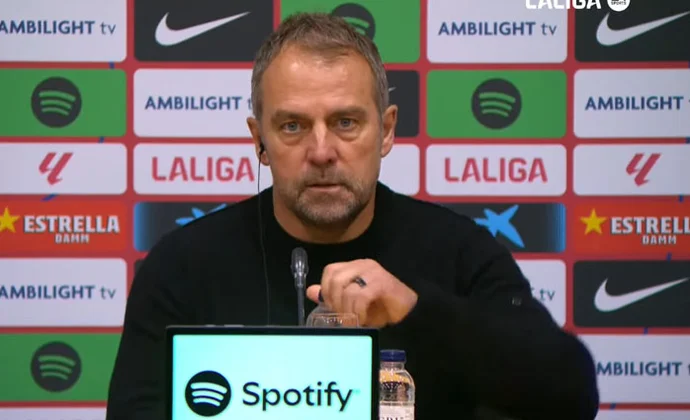 Flick ve positivo el empate y habla de Íñigo, Pedri, Balde, De Jong, Gavi y Raphinha