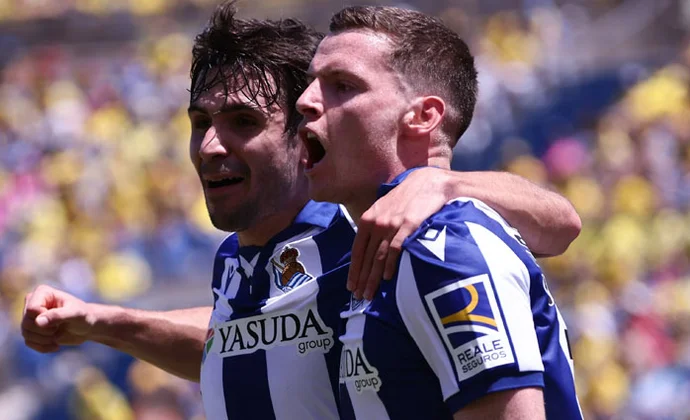 Jornada 30: Las Palmas 1-3 Real Sociedad. Estadísticas y puntos fantasy