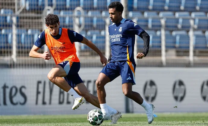 Courtois completa la sesión y Ceballos trabaja parcialmente