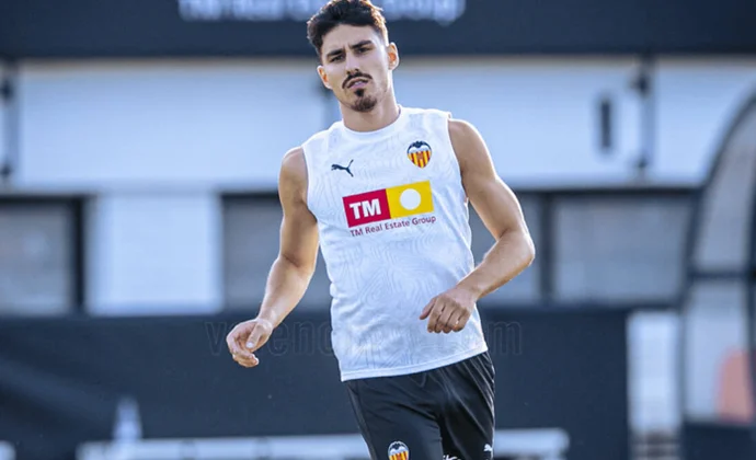 El Valencia está pendiente de unas leves molestias de André Almeida