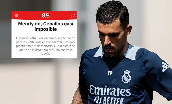 As descarta a Mendy para la vuelta contra el Arsenal y ve muy difícil a Ceballos: