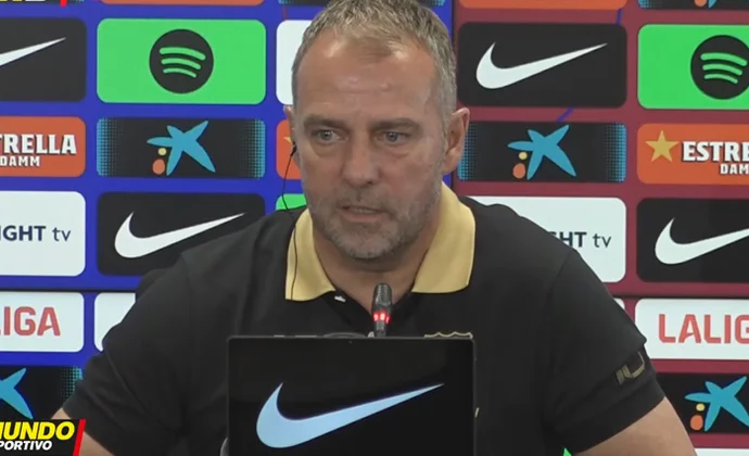 Flick, sobre Olmo, Ansu Fati, Eric García, Gavi, Fermín, el estado físico y las rotaciones