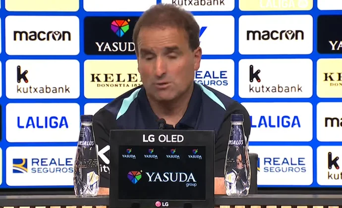 Arrasate celebra el triunfo y habla de Mojica, Raíllo y el gol de Larin