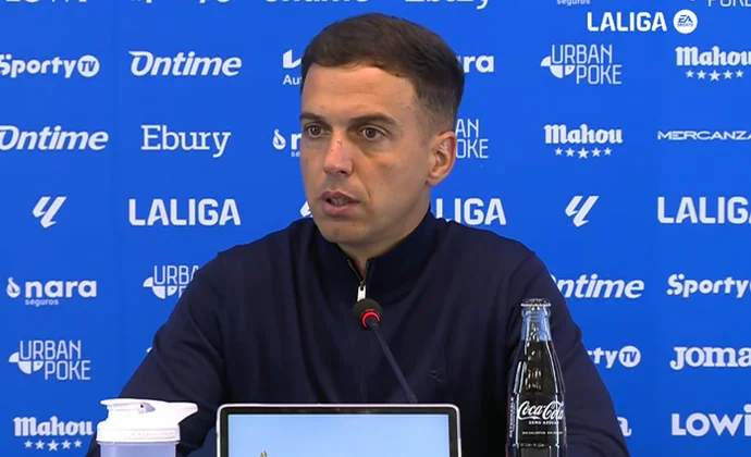 Borja Jiménez queda satisfecho pese a la derrota y explica el sistema y plan de partido