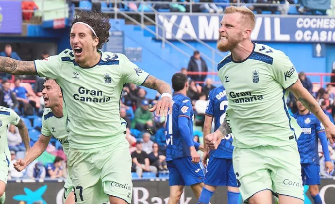 Jornada 31: Getafe 1-3 Las Palmas. Estadísticas y puntos fantasy