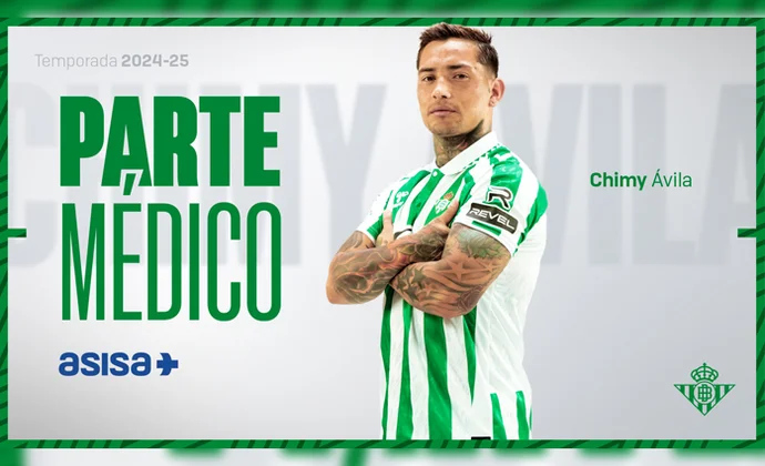 El parte médico oficial de Chimy Ávila lo descarta para lo que resta de temporada