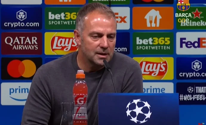 Flick celebra el pase de ronda y habla de Pedri, Íñigo y el estilo de juego