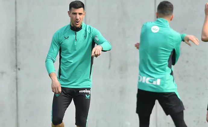 Buenas sensaciones con Yuri en la sesión de recuperación