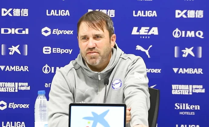 Coudet evita dar pistas de su once y habla de la falta de gol, Kike García y el partido contra la Real Sociedad