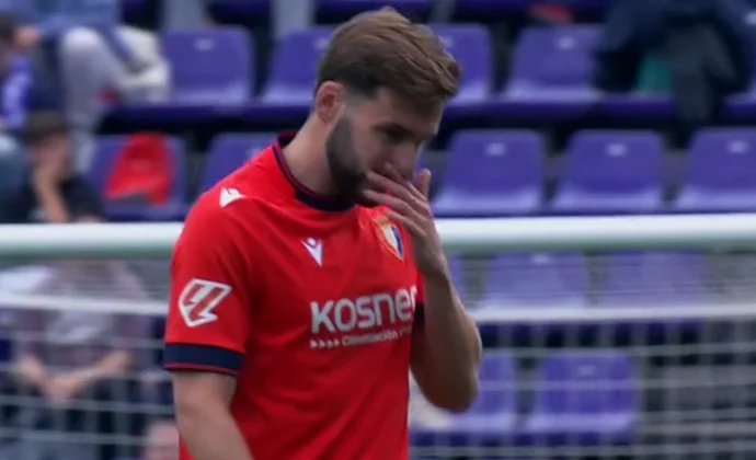 Moncayola se retira con molestias del partido contra el Valladolid