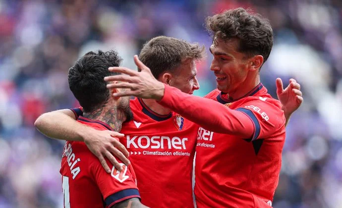 Jornada 32: Valladolid 2-3 Osasuna. Estadísticas y puntos fantasy
