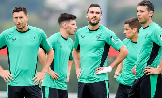 Nico Williams, baja en el entrenamiento del lunes